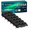 thumbnail image 1 of Ink realm Compatible Toner Cartridge Replacement for 55A CE255A 55X CE255X P3015 P3015n P3015d P3015dn P3015x Pro 500 MFP M521dn M525f M525dn M521 LaserJet Printer Ink Black 6-Pack, 1 of 8