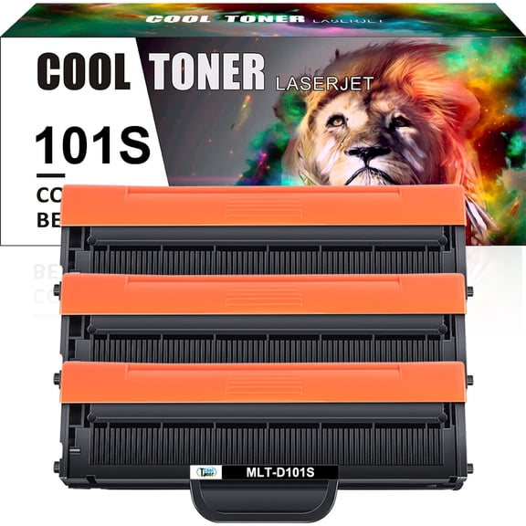 Cool Toner Compatible Toner Cartridge Replacement for Samsung MLT-D101S ML-2166W ML-2160 ML-2165 SCX-3405W ML-2165W SCX-3405FW SCX-3400 SCX-3401FH Printer ink (Black, 3-Pack)