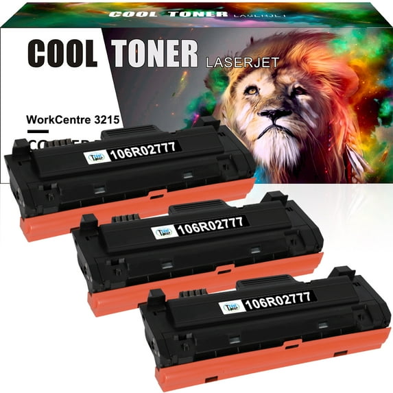 Cool Toner Compatible Toner Cartridge Replacement for Xerox 106R02777 with Xerox WorkCentre 3215 3215NI 3225 3225DNI Phaser 3260 3260DI 3260DNI 3052 (Black, 3-Pack)