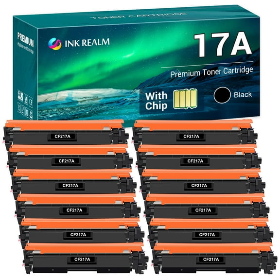 Cool Toner Compatible Toner Cartridge Replacement for HP 17A CF217A Pro M102w M102a, MFP M130nw M130fw M130fn M130a Printer Ink (Black, 12-Pack)