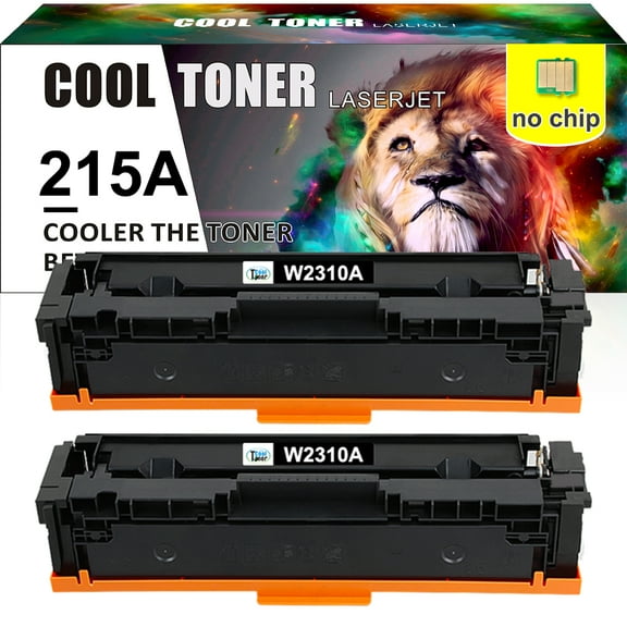 Cool Toner Compatible Toner Cartridge Replacement for HP 215A W2310A No Chip High Yield (Black, 2-Pack)