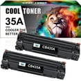 thumbnail image 1 of Cool Toner Compatible Toner Cartridge Replacement for HP CB435A 35A for P1005 P1006 P1007 P1008 P1009 Printer Ink (Black, 2-Pack), 1 of 8