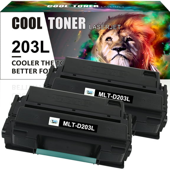 Cool Toner Compatible Toner Cartridge Replacement for Samsung MLT-D203L 203L High Yield (Black, 2-Pack)