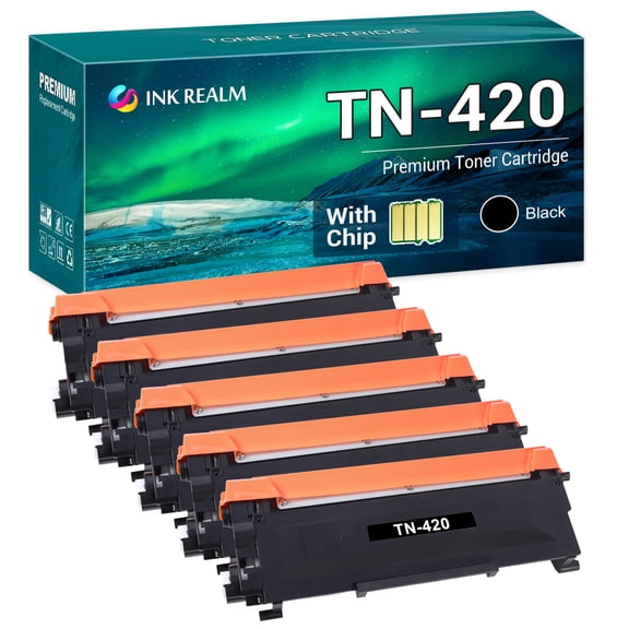 Cool Toner Compatible Toner Cartridge for Brother TN420 TN-420 HL-2270DW HL-2280DW MFC-7860DW MFC-7360N Printer Ink (Black,5 Pack)