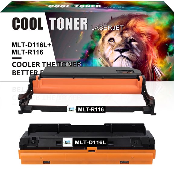 Cool Toner Compatible Toner + Drum Unit Replacement for Samsung MLT-D116L MLT-R116（1 x MLT-D116L Toner + 1 x MLT-R116 Drum Unit）