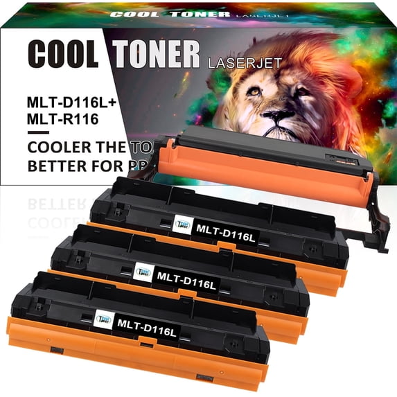 Cool Toner Compatible Toner + Drum Unit Replacement for Samsung MLT-D116L MLT-R116(3 x MLT-D116L Toner + 1 x MLT-R116 Drum Unit)