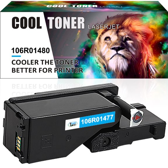 Cool Toner Compatible Toner Printers Ink Replacement for Xerox 106R01477 for Xerox Phaser 6140 6140N 6140DN Cyan, 1-Pack