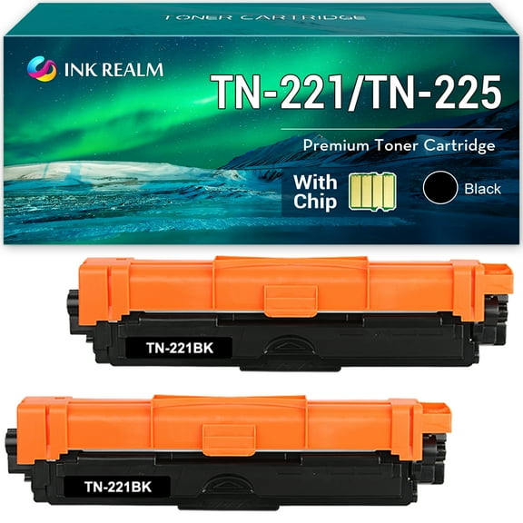 Cool Toner Compatible Toner Replacement for Brother TN-221BK for HL-3140CW HL-3170CDW HL-3180CDW MFC-9130CW MFC-9330CDW MFC-9340CDW Printers(Black, 2-Pack)