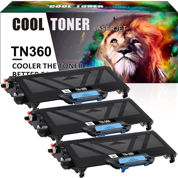 Cool Toner Compatible Toner Replacement for Brother TN-360 for HL-2170W HL-2140 DCP-7040 MFC-7840W 7320 7340 7345N Printer High Yield(Black, 5200 Pages)