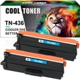thumbnail image 1 of Cool Toner Compatible Toner Replacement for Brother TN-436C for Brother HL-L8360CDW HL-L8260CDW MFC-L8900CDW HL-L8360CDWT MFC-L8610CDW Printer（Cyan, 2-Pack), 1 of 8