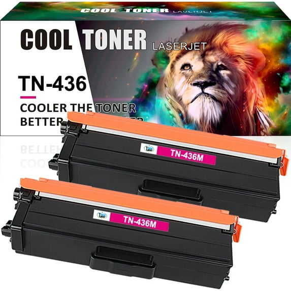 Cool Toner Compatible Toner Replacement for Brother TN-436M for Brother HL-L8360CDW HL-L8260CDW MFC-L8900CDW HL-L8360CDWT MFC-L8610CDW Printer(Magenta, 2-Pack)