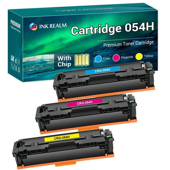 Cool Toner Compatible Toner Replacement for Canon 054H Color ImageCLASS MF644Cdw MF642Cdw MF641Cw LBP622Cdw LBP621CW 623CDW Printer Ink, Cyan Magenta Yellow, 3-Pack