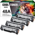 thumbnail image 1 of Cool Toner Compatible Toner Replacement for HP 48A CF248A to Use with HP LaserJet Pro M15a M15w M16a M16w MFP M28a M28w M29a M29w Printer(Black,4 Pack), 1 of 8