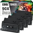 thumbnail image 1 of Cool Toner Compatible Toner Replacement for HP CE390X LaserJet Enterprise M4555 MFP series LaserJet Enterprise 600 M602 series 600 M603n M603dn Printer Ink (Black,4-Pack), 1 of 7