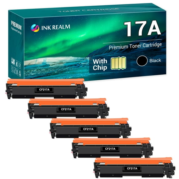 Cool Toner Compatible Toner Replacement for HP CF217A 17A LaserJet & LaserJet Pro M102a M102w MFP-M130a MFP-M130fn MFP-M130fw MFP-M130nw (Black, 5-Pack)