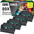 thumbnail image 1 of Cool Toner Compatible Toner Replacement for HP CF289X 89X No Chip Enterprise MFP M507 M507dn M507n M507x M528 M528dn M528c M528z Printer Ink (Black, 4-Pack), 1 of 10