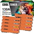 thumbnail image 1 of Cool Toner Compatible Toner Replacement for HP CF350A/CE310A 130A Pro MFP M177fw M176 M176fn Laserjet Pro M177（4 * Black,2 * Cyan,2 * Magenta,2 * Yellow, 10-Pack), 1 of 8
