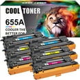 thumbnail image 1 of Cool Toner Compatible Toner Replacement for HP CF451A CF453A CF452A52 655A M653dn M653x M653 MFP M681dh M682z Printer（2 * Cyan,2 * Magenta,2 * Yellow, 6-Pack), 1 of 7