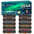 thumbnail image 1 of Cool Toner Compatible Toner Replacement for HP CF513A 204A use for Color MFP M180nw M180n M181fw M154nw M154a （4 * Black,2 * Cyan,2 * Magenta,2 * Yellow, 10-Pack), 1 of 8