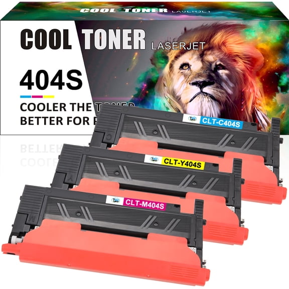 Cool Toner Compatible Toner Replacement for Samsung CLT-C404S CLT-M404S CLT-Y404S CLT 404S for C480FW C430W SL-C430W SL-C480FW SL-C480FN Printer InkCyan,Magenta,Yellow, 3-Pack)