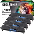 thumbnail image 1 of Cool Toner Compatible Toner Replacement for Brother TN 360 TN-360 High Yield (Black, 4-Pack), 1 of 8
