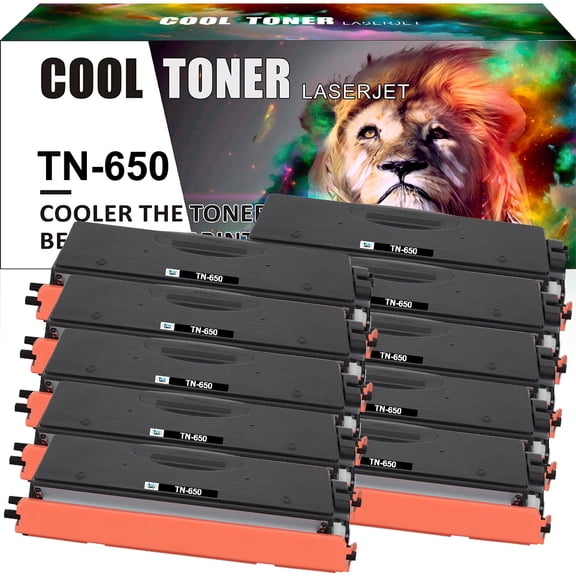 Cool Toner Compatible Toner Replacement for Brother TN-650 High Yield (Black, 10-Pack)