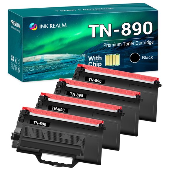 Cool Toner Compatible Toner Replacement for Brother TN890 TN-890 HL-L6250DW L6400DW L6400DWT MFC-L6750DW L6900DW Printers (Black, 4 Pack)