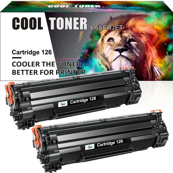 Cool Toner Compatible Toner Replacement for Canon 126 High Yield (Black, 2-Pack)