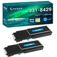 thumbnail image 1 of Cool Toner Compatible Toner Replacement for Dell 331-8432 Color Laser C3760 C3765 Extra High Yield（Cyan, 2-Pack), 1 of 7