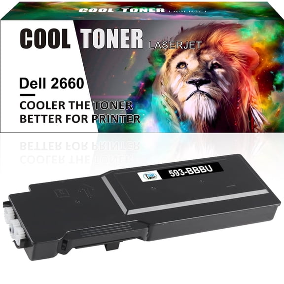 Cool Toner Compatible Toner Replacement for Dell 593-BBBU for Dell C2660 C2660dn C2665dnf(Black, 1-Pack)