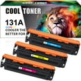 thumbnail image 1 of Cool Toner Compatible Toner Replacement for HP 131A CF210X Pro 200 Color MFP M276nw M251nw M251n M276n Printer Ink（Cyan,Magenta,Yellow, 3-Pack), 1 of 7