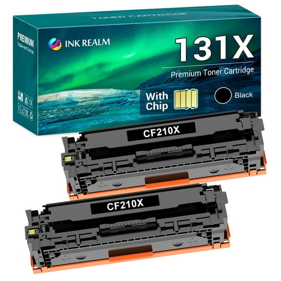 Cool Toner Compatible Toner Replacement for HP 131X CF210X Pro 200 Color MFP M276nw M251nw M251n M276n Printer Ink(Black, 2-Pack)