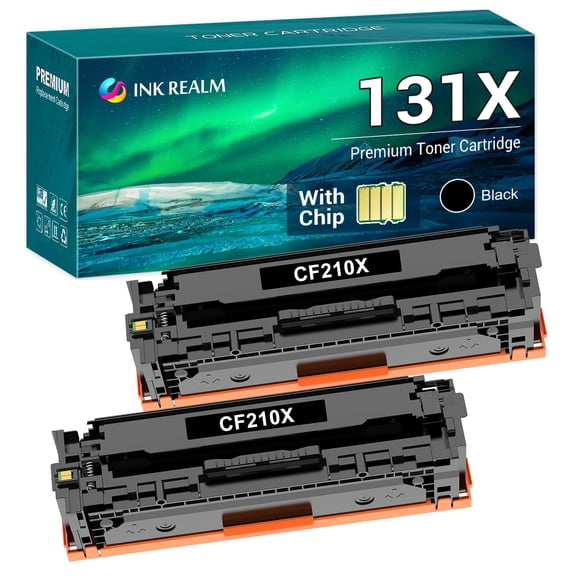 Cool Toner Compatible Toner Replacement for 131X CF210X Pro 200 Color MFP M276nw M251nw M251n M276n Printer Ink(Black, 2-Pack)