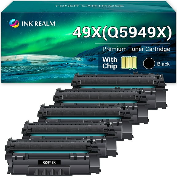 Cool Toner Compatible Toner Replacement for HP 49X Q5949X High Yield (Black, 5-Pack)