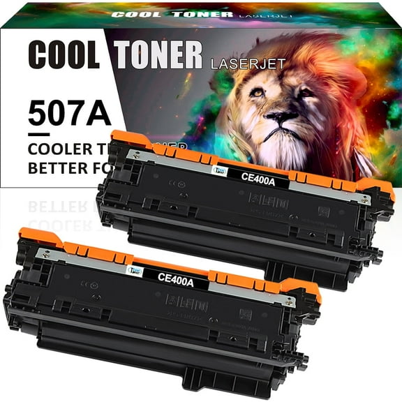 Cool Toner Compatible Toner Replacement for HP 507A CE400A CE401A CE402A CE403A High Yield (Black, 2-Pack)