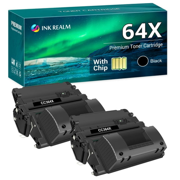 Cool Toner Compatible Toner Replacement for HP CC364X for Use with LaserJet P4015n P4015x P4515n P4515x Printer Ink (Black, 2-Pack)