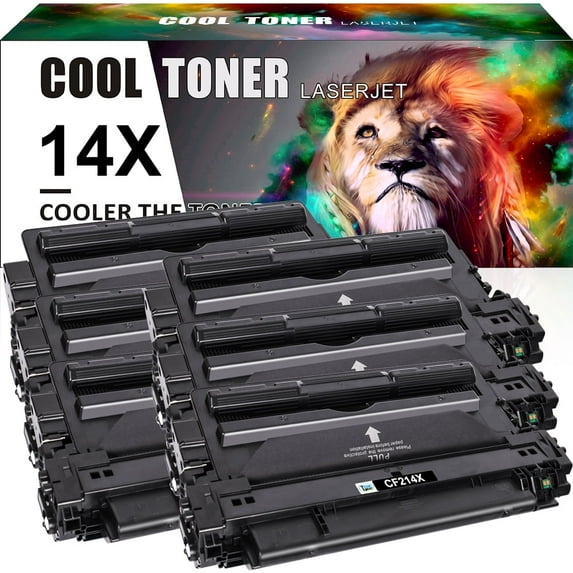 Cool Toner Compatible Toner Replacement for HP CF214X 14X Laserjet Enterprise 700 M712 M725 Printers (Black, 6-Pack)