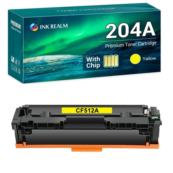 Cool Toner Compatible Toner Replacement for HP CF512A 204A use for Color MFP M180nw M180n M181fw M154nw M154a（Yellow, 1-Pack)