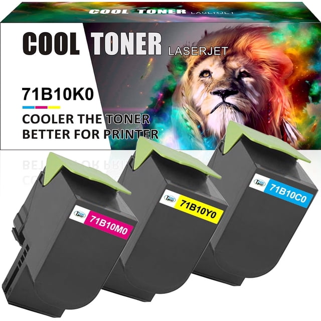 Cool Toner Compatible Toner Replacement for Lexmark 71B10K0 CS317 CX317 ...