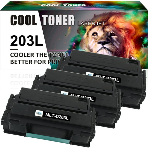 Cool Toner Compatible Toner Replacement for Samsung MLT-D203L for M3320ND M3870FW M4020ND M3370FD M3820DW M4070FR M4070FX Printer(Black, 3-Pack)