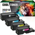 thumbnail image 1 of Cool Toner Compatible Toner Replacement for Xerox 106R01630 for Phaser 6000 6010 V/N Workcentre 6015 Printer （Black,Cyan,Magenta,Yellow, 4-Pack), 1 of 7