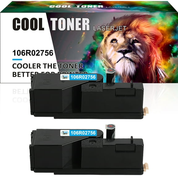 Cool Toner Compatible Toner Replacement for Xerox 106R02756 for Xerox WorkCentre 6027 6025 Phaser 6022 6020 Printer（Cyan, 2-Pack)
