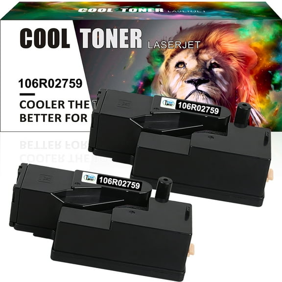 Ink realm Compatible Toner Replacement for Xerox 106R02759 WorkCentre 6027 6025 Phaser 6022 6020 Printer Ink Black, 2-Pack