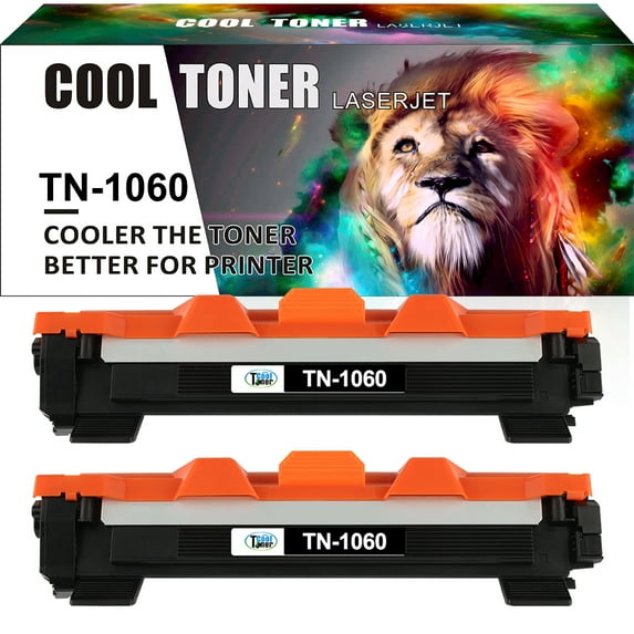 Cool Toner Compatible Toner for Brother TN1060 TN-1060 HL-1110 1112 1212W MFC-1810 1910W DCP-1510 1510R 1610W 1612W Printers(Black, 2 Pack)