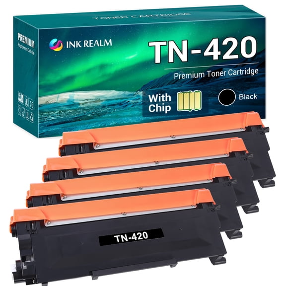 Cool Toner Compatible Toner for Brother TN420 TN-420 HL-2270DW HL-2280DW MFC-7860DW MFC-7360N Printer Ink (Black,4 Pack)