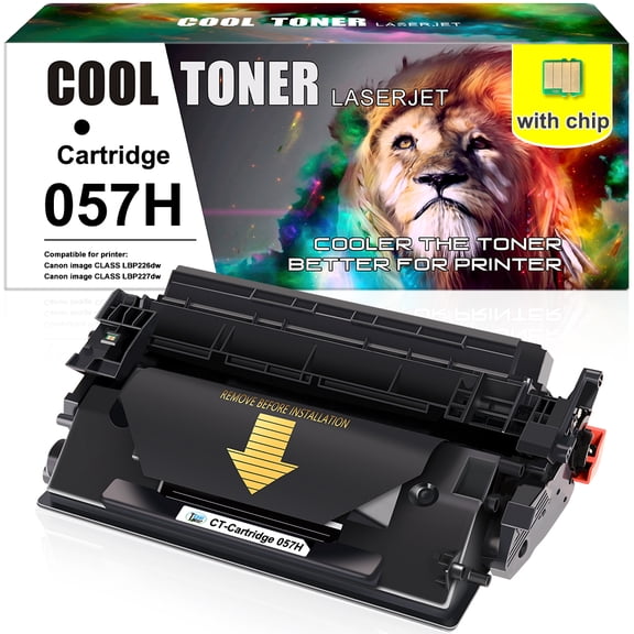 Cool Toner Compatible Toner for Canon Cartridge 057H CRG-057H with chip imageCLASS MF445dw MF448dw LBP227dw LBP226dw (Black, 1-Pack)