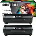 thumbnail image 1 of Cool Toner Compatible Toner for Dell 331-9805 B2360d B2360dn B3460dn B3465dn B3465dnf Printer (Black, 2 Pack), 1 of 7