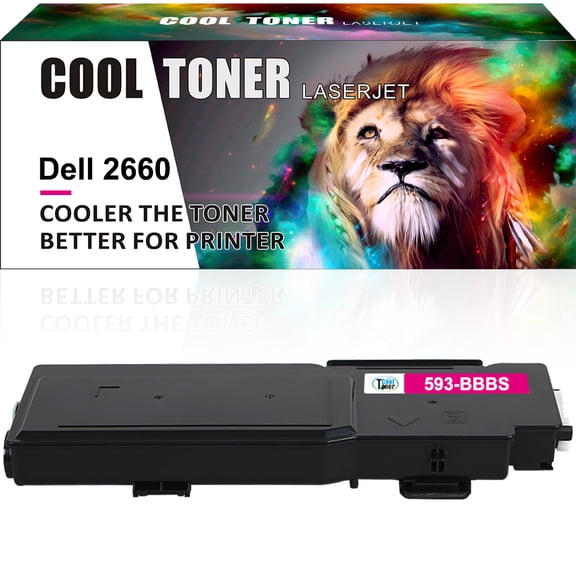 Cool Toner Compatible Toner for Dell 593-BBBS C2660 C2660dn C2665dnf Printer Ink (Magenta,1 Pack)