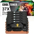 thumbnail image 1 of Cool Toner Compatible Toner for HP 37X CF237X for Laserjet Enterprise MFP M631 M632 M633 M607 M608 M609 (Black, 5 Pack), 1 of 9
