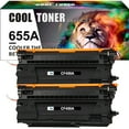 thumbnail image 1 of Cool Toner Compatible Toner for HP CF450A Enterprise M652n M652 M653dn M653x M653 Printer Ink (2 Black,2 Pack), 1 of 8